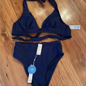 Cupshe Navy Bikini Set